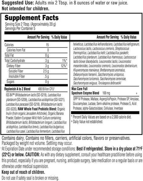 Garden of Life, Raw Probiotics 5 Day Max Care, 3.29 oz