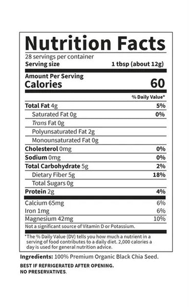 Garden of Life, Raw Organics, Organic Chia Seeds Omega-3, 12 oz