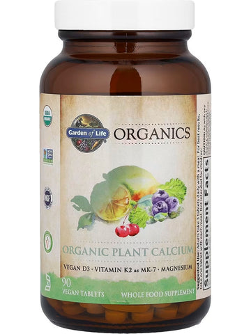 Garden of Life, Organics, Organic Plant Calcium, 90 Vegan Tablets