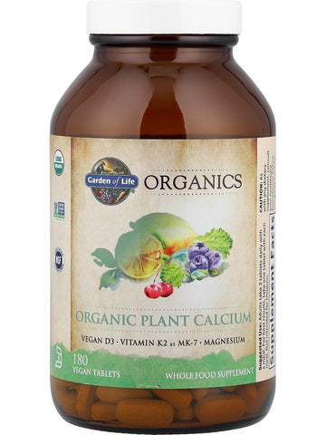 Garden of Life, Organics, Organic Plant Calcium, 180 Vegan Tablets