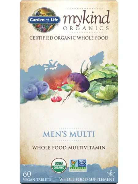 Garden of Life, MyKind Organics, Men's Multi, 60 Vegan Tablets