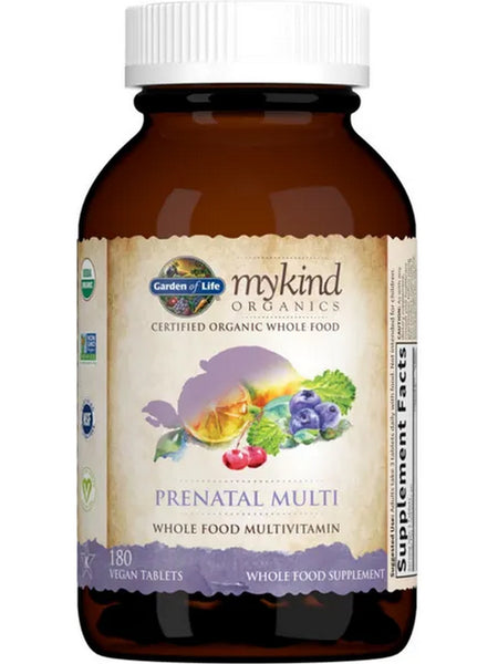 Garden of Life, MyKind Organics, Prenatal Multi, 180 Vegan Tablets