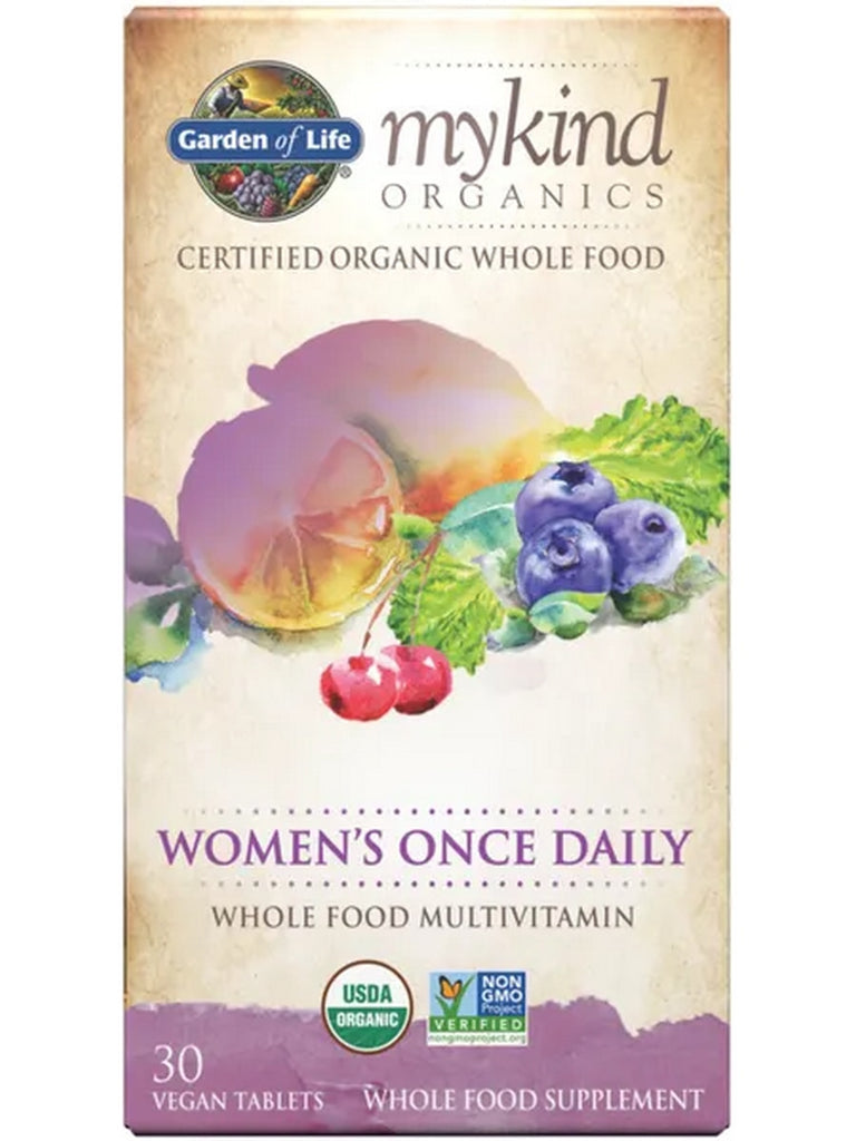 Garden of Life, MyKind Organics, Women's Once Daily, 30 Vegan Tablets