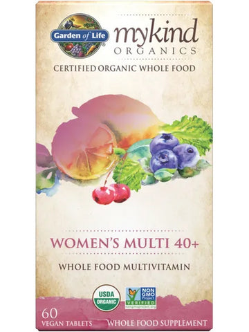 Garden of Life, MyKind Organics, Women's Multi 40+ Organic, 60 Vegan Tablets