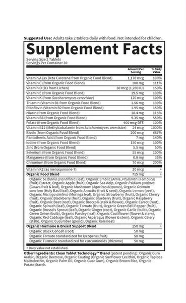 Garden of Life, MyKind Organics, Women's Multi 40+ Organic, 60 Vegan Tablets