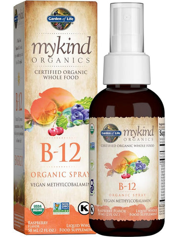 Garden of Life, MyKind Organics, B-12 Organic Spray, Raspberry, 2 fl oz