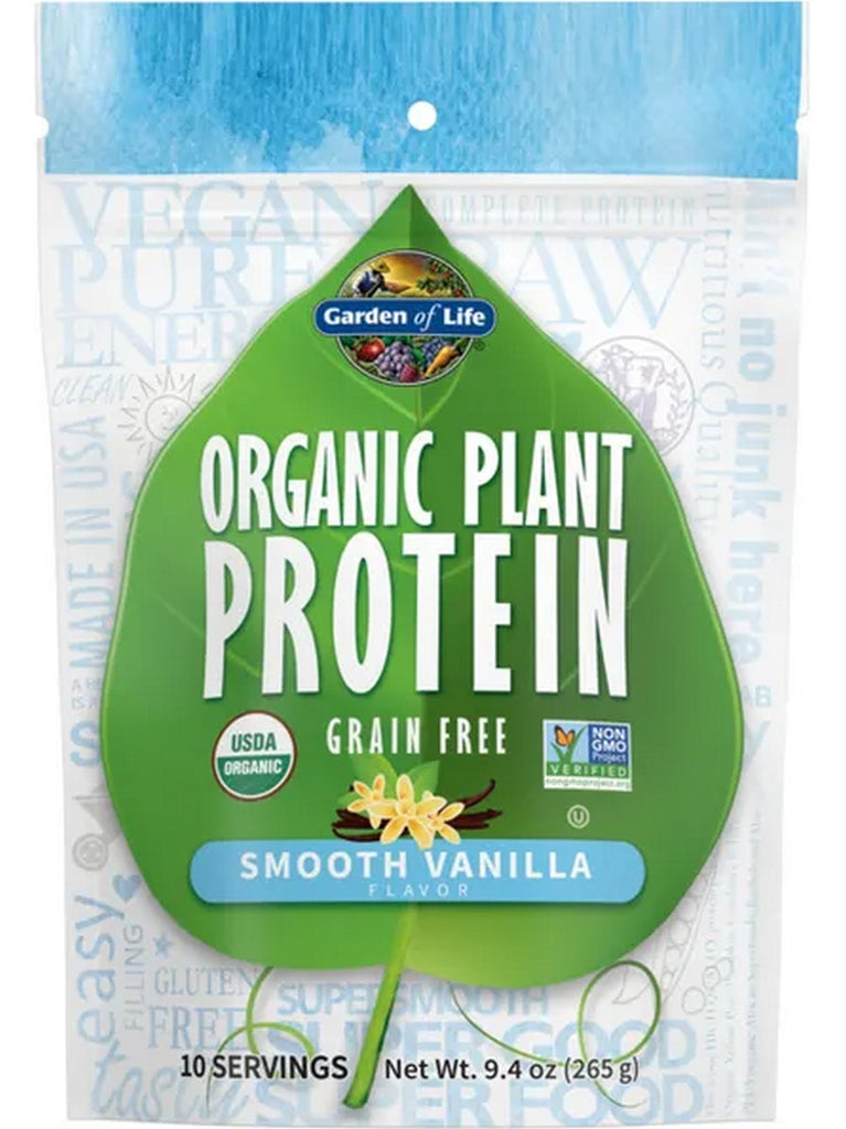 Garden of Life, Organic Plant Protein, Smooth Vanilla, 9.4 oz
