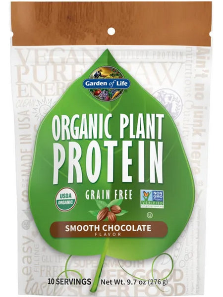 Garden of Life, Organic Plant Protein, Smooth Chocolate, 9.7 oz