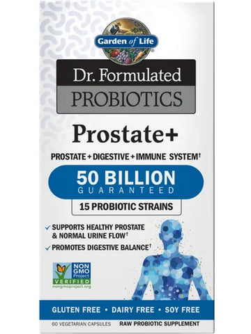 Garden of Life, Dr. Formulated Probiotics, Prostate +, Refrigerated, 60 Vegetarian Capsules