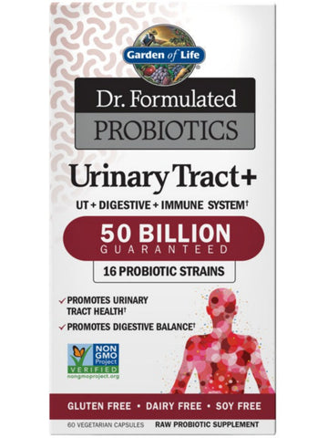 Garden of Life, Dr. Formulated, Urinary Tract+, Refrigerated, 60 Vegetarian Capsules