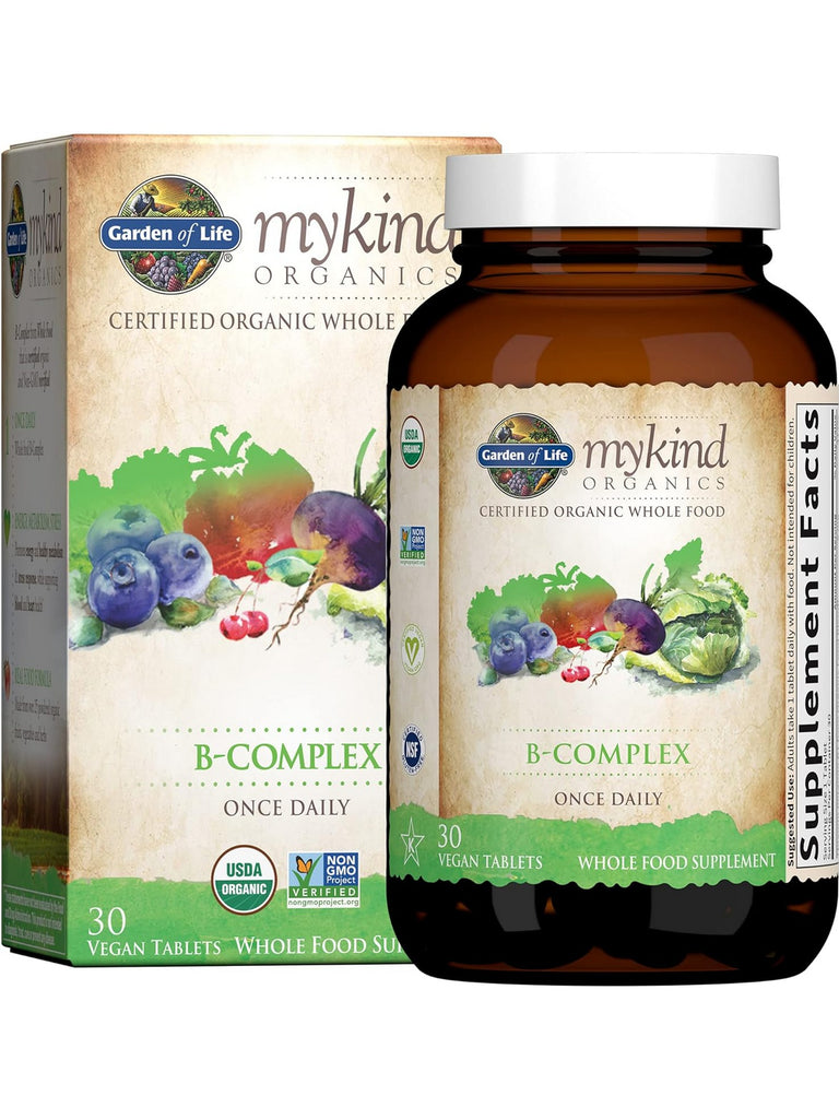 Garden of Life, MyKind Organics, B-Complex, 30 Vegan Tablets