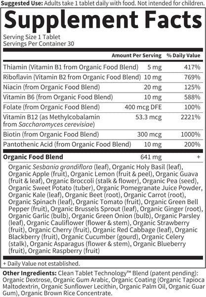Garden of Life, MyKind Organics, B-Complex, 30 Vegan Tablets
