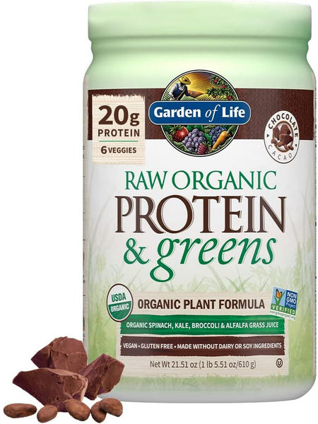 Garden of Life, RAW Protein and Greens, Chocolate, 21.51 oz