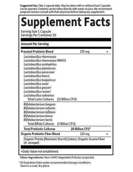 Garden of Life, Dr. Formulated Probiotics, Once Daily Prenatal, 30 Vegetarian Capsules