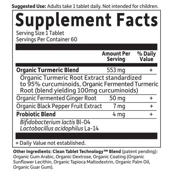 Garden of Life, MyKind Organics, Extra Strength Turmeric Inflammatory Response, 60 Vegan Tablets
