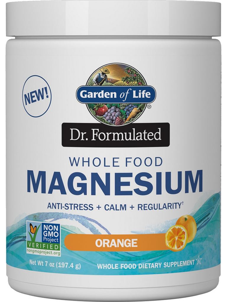 Garden of Life, Dr. Formulated Whole Food Magnesium, Orange Powder, 7 oz