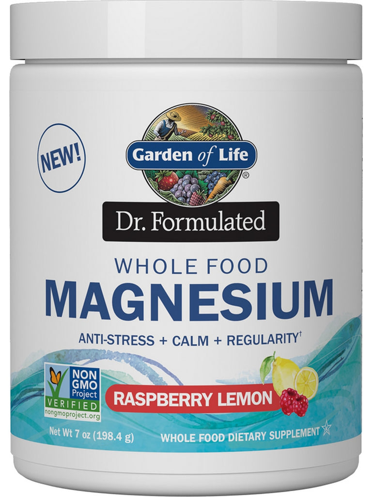 Garden of Life, Dr. Formulated Whole Food Magnesium, Raspberry-Lemon, 7 oz