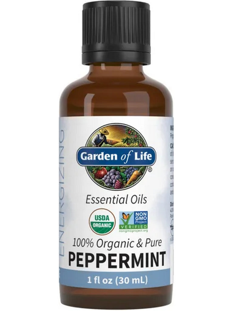 Garden of Life, Peppermint Essential Oil Organic, 1 fl oz