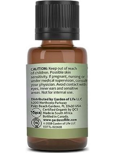 Garden of Life, Essential Oils, 100% Organic & Pure Tea Tree, 0.5 oz