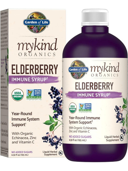 Garden of Life, MyKind Organics,, Elderberry Syrup, 6.59 fl oz
