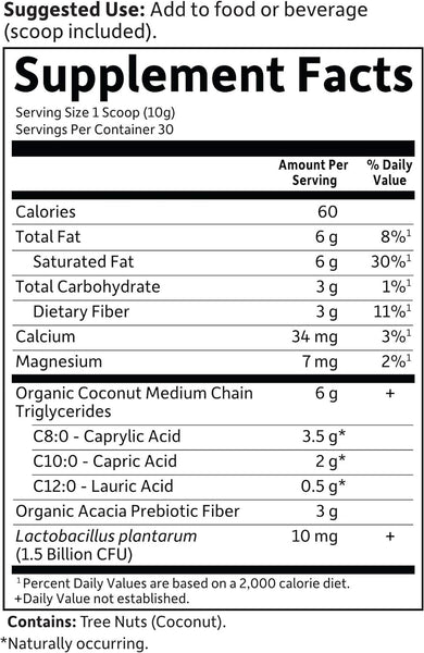 Garden of Life, Dr. Formulated, Keto, Organic MCT Powder, 10.58 oz