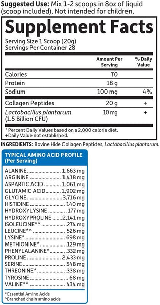 Garden of Life, Grass Fed Collagen Peptides, Unflavored, 19.75 oz