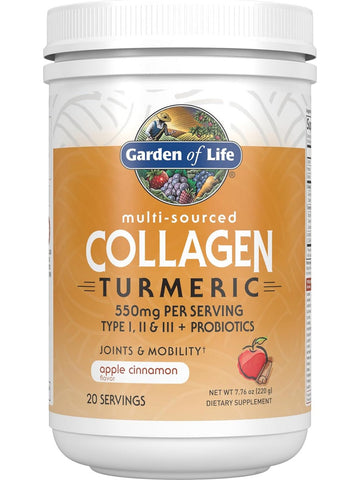 Garden of Life, Multi-Source Collagen Turmeric, Apple Cinnamon, 7.76 oz