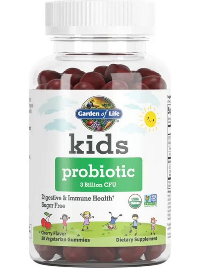 Garden of Life, Kids Organic Probiotic 3B, Cherry, 30 Vegetarian Gummies
