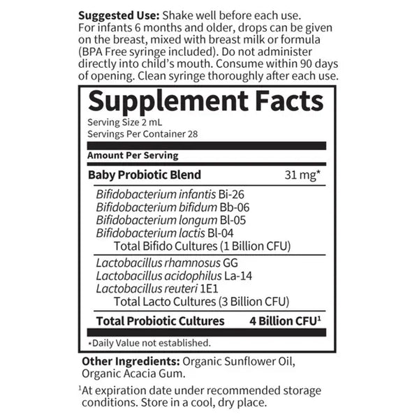 Garden of Life, Baby Probiotic 4 Billion CFU, 1.9 oz
