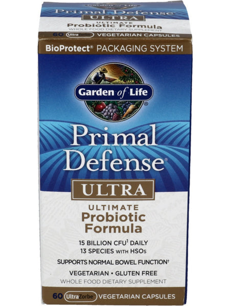 Garden of Life, Primal Defense, Ultra, 60 Vegetarian Capsules