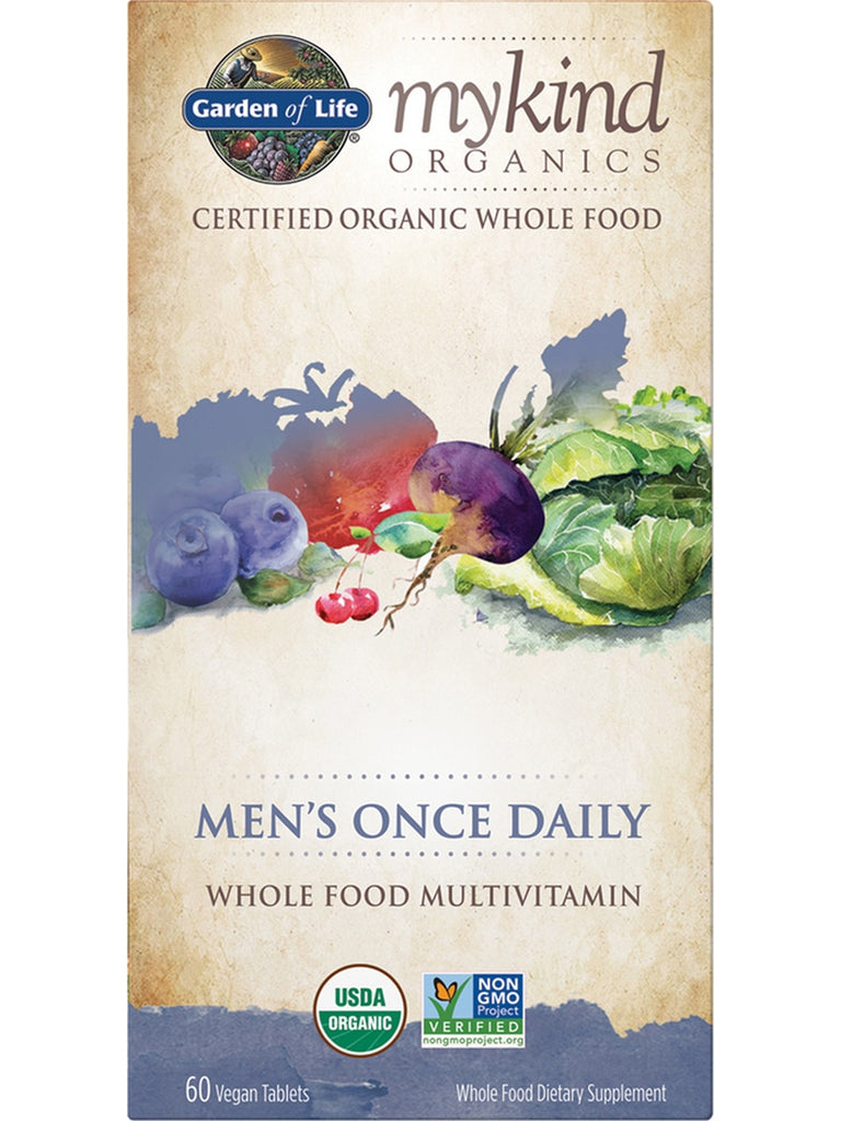Garden of Life, MyKind Organics, Men's Once Daily, 60 Tablets