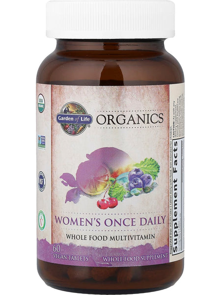 Garden of Life, MyKind Organics, Women's Once Daily, 60 Vegan Tablets
