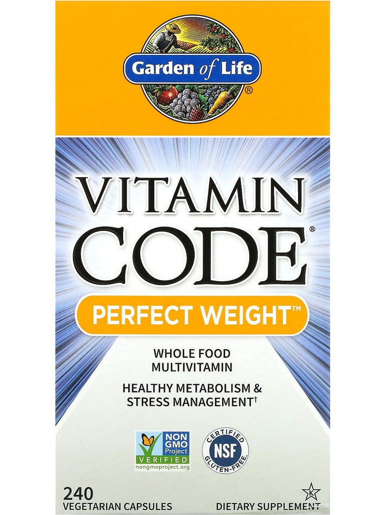 Garden of Life, Vitamin Code, Perfect Weight, 240 Vegetarian Capsules