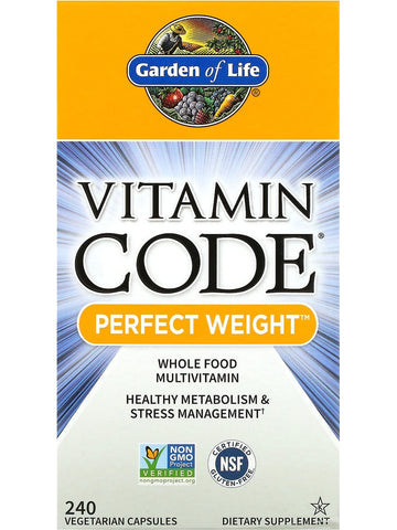 Garden of Life, Vitamin Code, Perfect Weight, 240 Vegetarian Capsules