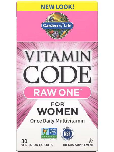 Garden of Life, Vitamin Code, Raw One for Women, 30 Vegetarian Capsules