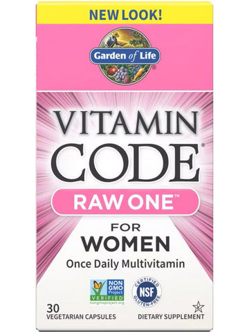 Garden of Life, Vitamin Code, Raw One for Women, 30 Vegetarian Capsules