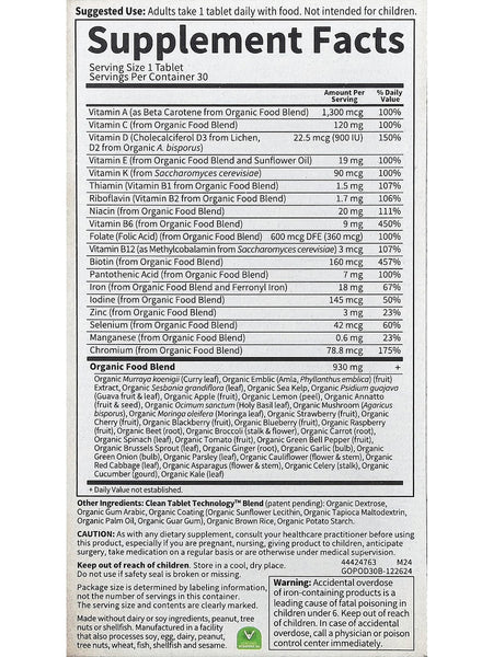 Garden of Life, MyKind Organics, Prenatal Once Daily Multi, 30 Vegan Tablets