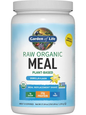 Garden of Life, Raw Organics, Meal, Vanilla, 37.04 oz