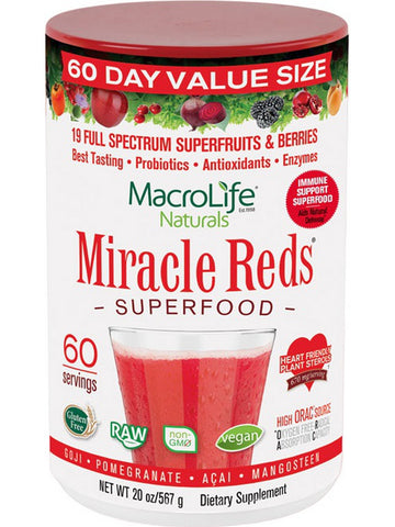MacroLife Naturals, Miracle Reds Superfood, 20 oz