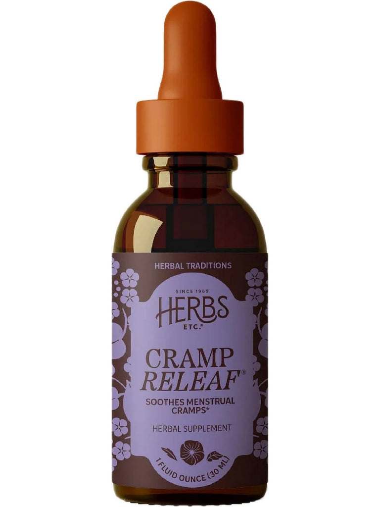 Herbs Etc., Cramp ReLeaf (Menstrual), 1 Fluid Ounce