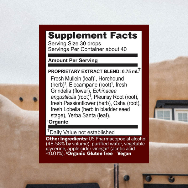 Herbs Etc., Lung Tonic, 1 Fluid Ounce