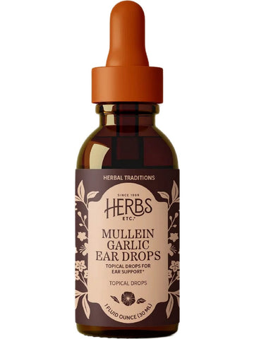 Herbs Etc., Mullein Garlic Ear Drops, 1 Fluid Ounce