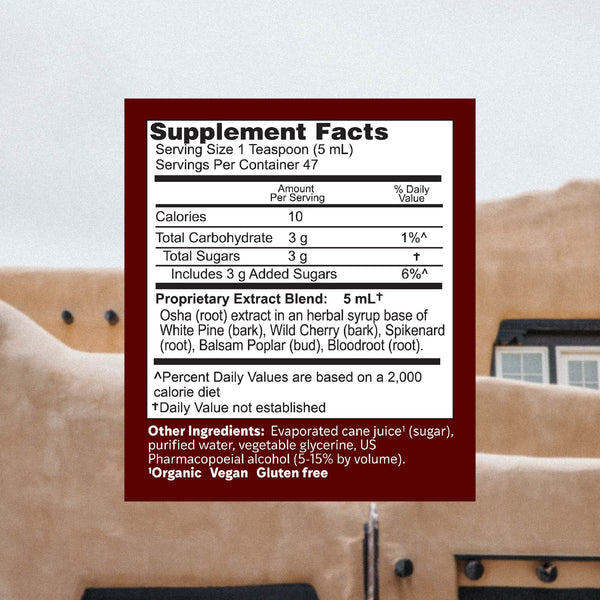 Herbs Etc., Osha Root Rocky Mountain Throat Syrup, 8 Fluid Ounce