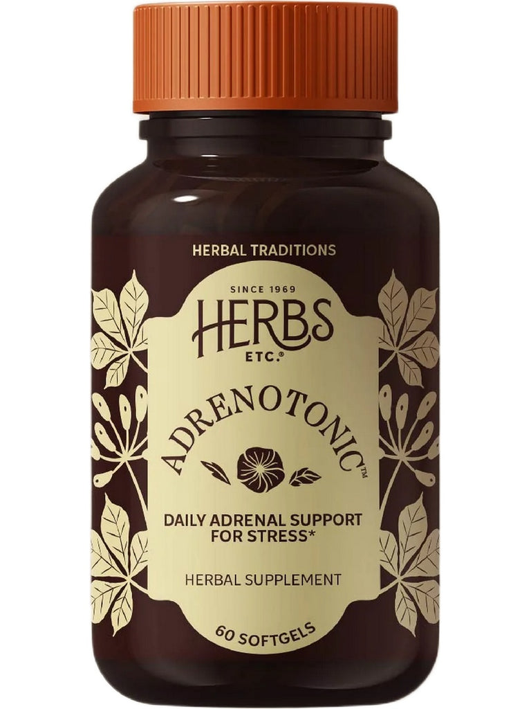 Herbs Etc., Adrenotonic, 60 Softgels