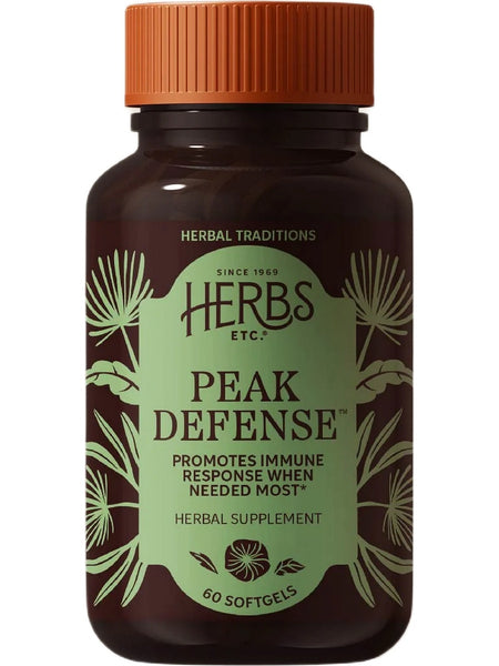 Herbs Etc., Peak Defense, 60 Softgels