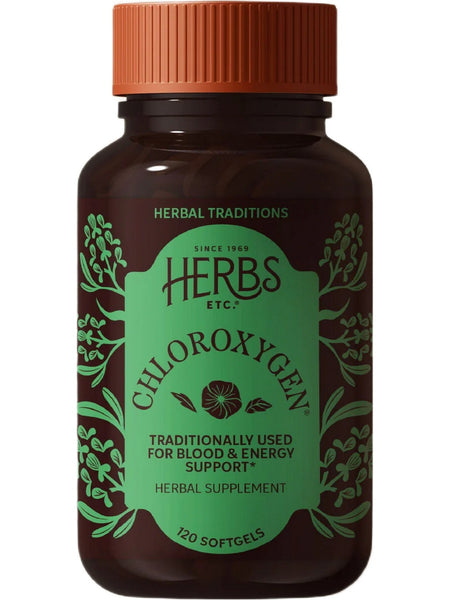 Herbs Etc., ChlorOxygen Chlorophyll Concentrate, 120 Softgels