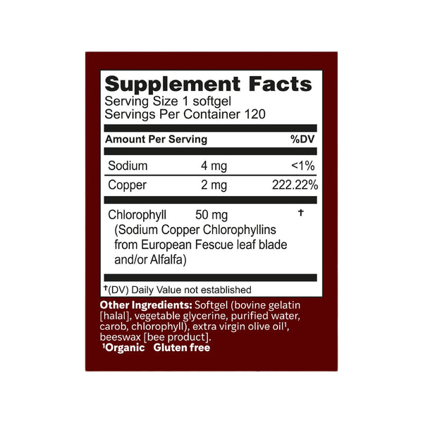 Herbs Etc., ChlorOxygen Chlorophyll Concentrate, 120 Softgels