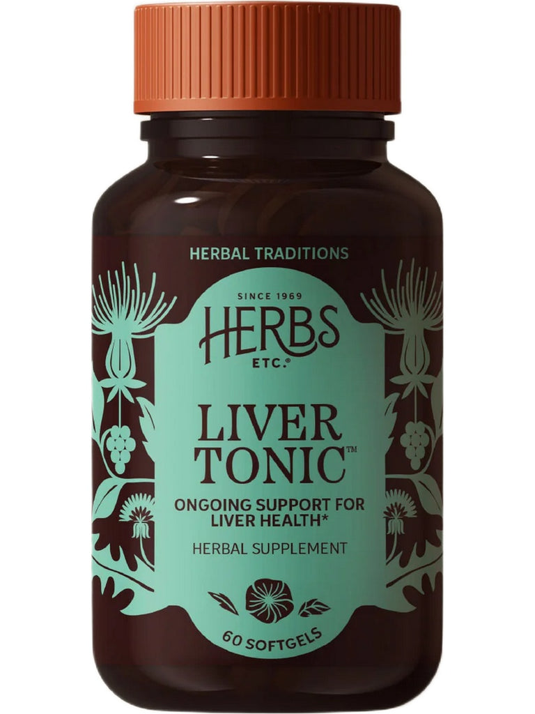 Herbs Etc., Liver Tonic, 60 Softgels