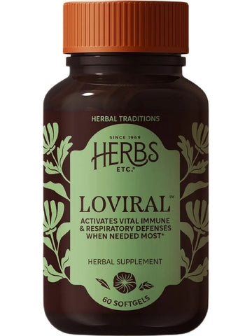 Herbs Etc., Loviral, 60 Softgels