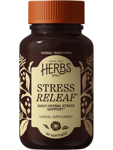 Herbs Etc., Stress ReLeaf, 60 Softgels